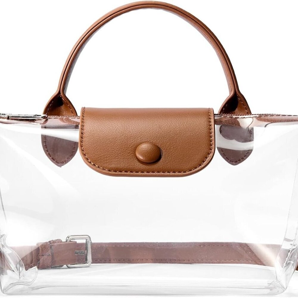 Clear Stadium Bag Small Crossbody Purse Waterproof Organizer for Concerts